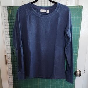 L.L. Bean Blue Crew Neck Sweater Classic Knit